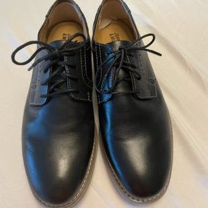 Boys Black Leather Johnston & Murphy Dress Shoes